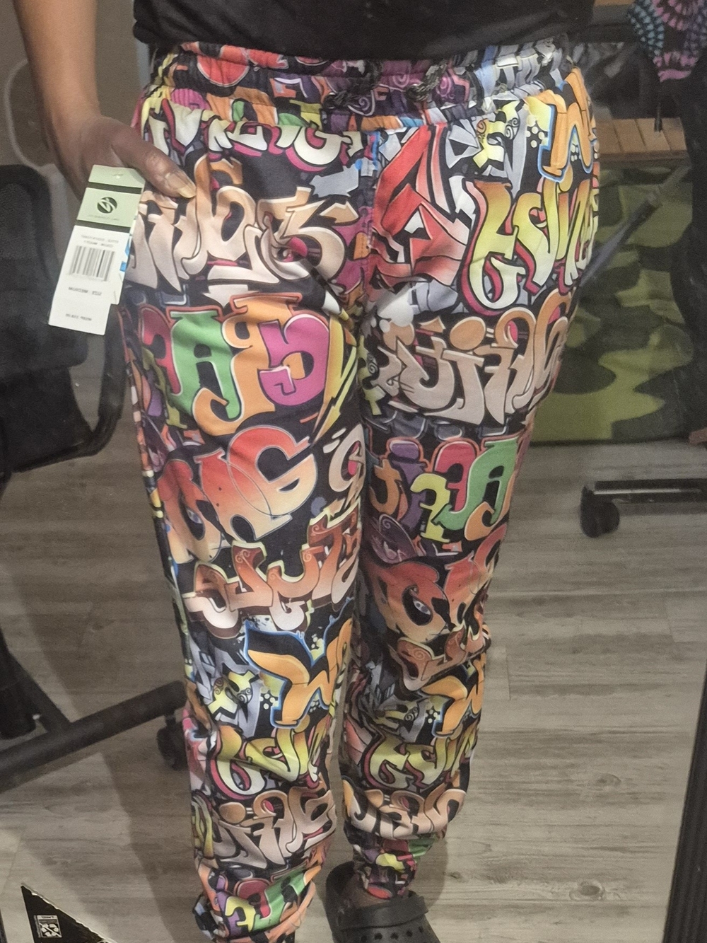 Fresh Prince Graffiti Print Jogger Pants - Multicolor